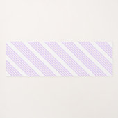 Lilac-lila-weiß-Streifen Yogamatte (Rückseite (Horizontal))