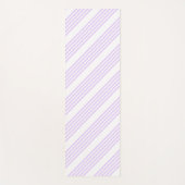 Lilac-lila-weiß-Streifen Yogamatte (Vorderseite)