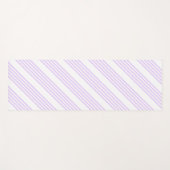 Lilac-lila-weiß-Streifen Yogamatte (Vorderseite (Horizontal))