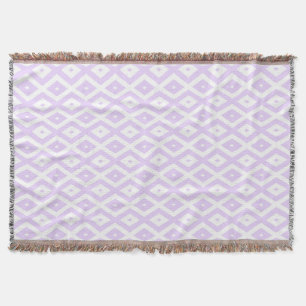 Lilac-lila-weißes Diamantmuster Decke