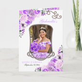 Lilac Lila Western Charro Quinceañera Programm (Vorderseite)