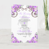 Lilac Lila Western Charro Quinceañera Programm (Rückseite)