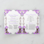 Lilac Lila Western Charro Quinceañera Programm (Innenseite)