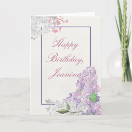 Lilac Loveliness Happy Birthday Karte