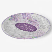 Lilac Loveliness Scalloped Violet Pappteller (Schrägansicht)