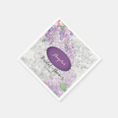 Lilac Loveliness Scalloped Violet Serviette (Ecke)