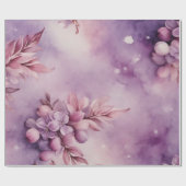 Lilac Lullaby: Winter's Gentle Watercolor Wonders Geschenkpapier (Flach)