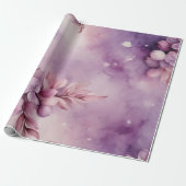 Lilac Lullaby: Winter's Gentle Watercolor Wonders Geschenkpapier (Ungerollt)