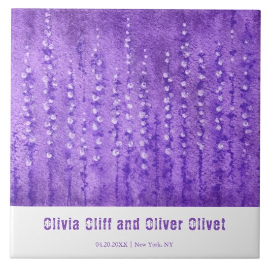 Lilac Lupines Fliese (Vorderseite)