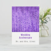 Lilac Lupines Hochzeitstag Einladung (Stehend Vorderseite)