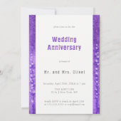 Lilac Lupines Hochzeitstag Einladung (Rückseite)