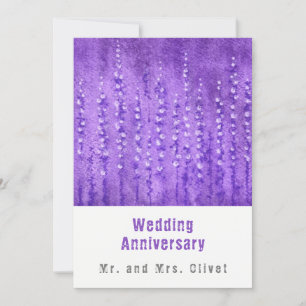 Lilac Lupines Hochzeitstag Einladung
