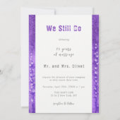 Lilac Lupines Vow Renewal 25 Jahre Einladung (Rückseite)