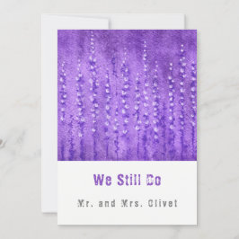 Lilac Lupines Vow Renewal 25 Jahre Einladung