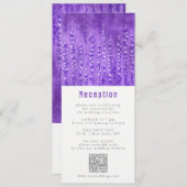 Lilac Lupines Wedding Reception Enclosure Card Einladung (Vorne/Hinten)