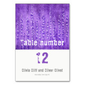 Lilac Lupines Wedding Tischnummer (Vorderseite)