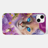 Lilac Lynx Point Siamese cat lila Case-Mate iPhone Hülle (Rückseite (Horizontal))