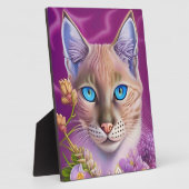 Lilac Lynx Point Siamese cat lila Fotoplatte (Seite)