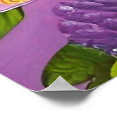 Lilac Lynx Point Siamese cat lila Poster (Ecke)