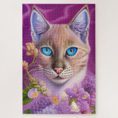 Lilac Lynx Point Siamese cat lila Puzzle (Vertikal)