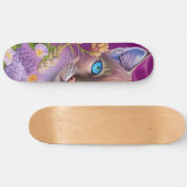 Lilac Lynx Point Siamese cat lila Skateboard (Horizontal)