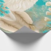 Lilac Lynx Point Siamese Portrait Art Geschenkpapier (Ecke)