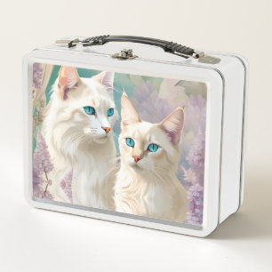 Lilac Lynx Point Siamese Portrait Art Metall Brotdose