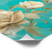 Lilac Lynx Point Siamese Portrait Art Poster (Ecke)