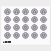 Lilac Mandala (Design 1) Stickers (Blatt)
