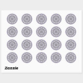 Lilac Mandala (Design 2) Stickers (Blatt)