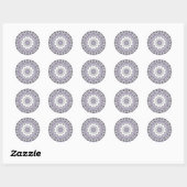 Lilac Mandala (Design 3) Stickers (Blatt)
