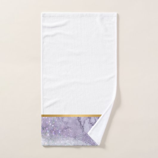LILAC MARBLE GOLD BADEZIMMER TOWEL SET (Handtuch)