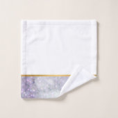 LILAC MARBLE GOLD BADEZIMMER TOWEL SET (Waschlappen)