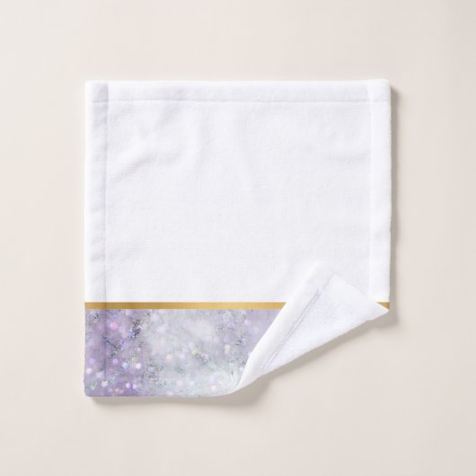 LILAC MARBLE GOLD BADEZIMMER TOWEL SET (Waschlappen)