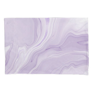 Lilac Marble Pillow Case Kissenbezug