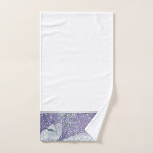 LILAC MARBLE SILVER 2 BADEZIMMER TOWEL SET (Handtuch)