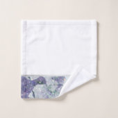 LILAC MARBLE SILVER 2 BADEZIMMER TOWEL SET (Waschlappen)