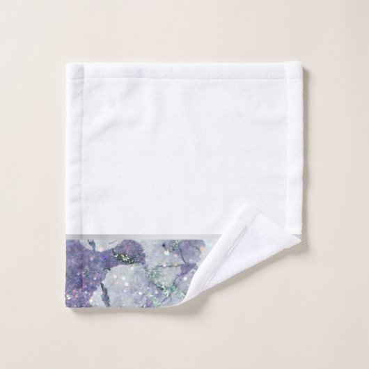 LILAC MARBLE SILVER 2 BADEZIMMER TOWEL SET (Waschlappen)