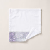 LILAC MARBLE SILVER BADEZIMMER TOWEL SET (Waschlappen)