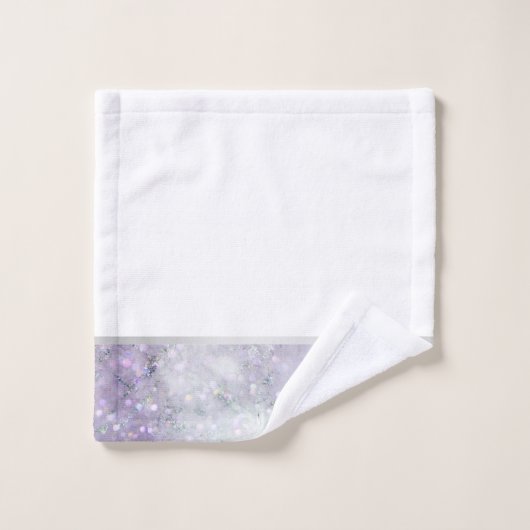 LILAC MARBLE SILVER BADEZIMMER TOWEL SET (Waschlappen)