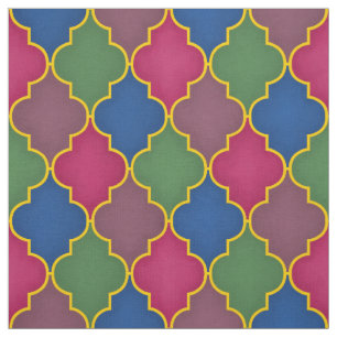 Lilac marokkanische Tile (groß) Stoff