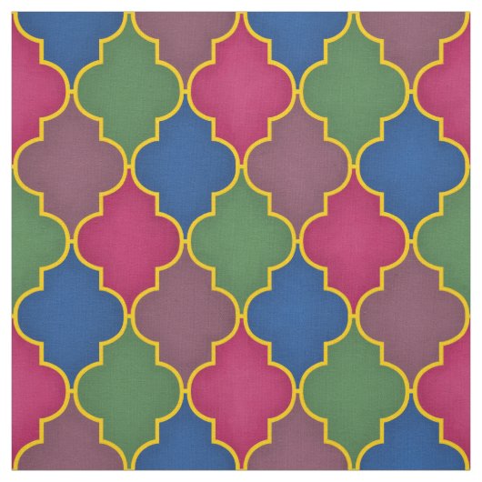 Lilac marokkanische Tile (groß) Stoff (Muster)