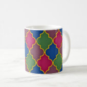 Lilac marokkanischer Tile Bohemisch Kaffeetasse (VorderseiteRechts)
