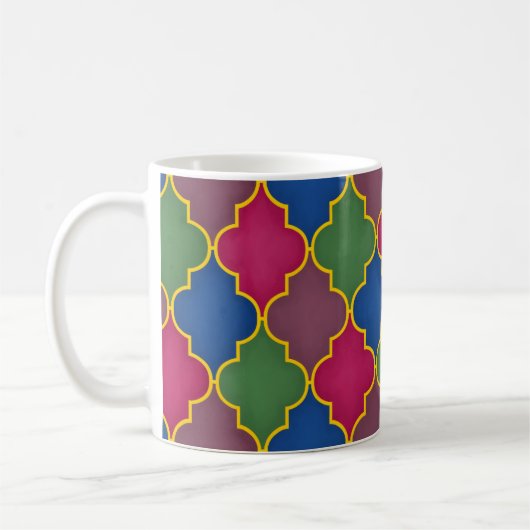 Lilac marokkanischer Tile Bohemisch Kaffeetasse (Links)