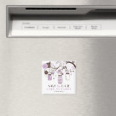 Lilac Mason Jars & Blume Speichern Sie das Datumsm Magnet (In Situ (Geschirrspüler))