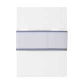 Lilac Minimalistisch Stripes Pastel Wedding Einladungsbanderole (Rückseitenbeispiel)