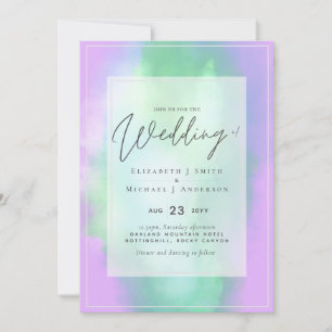 Lilac Mint Dreams Modernes Budget Hochzeit