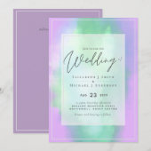 Lilac Mint Dreams Modernes Budget Hochzeit (Vorne/Hinten)
