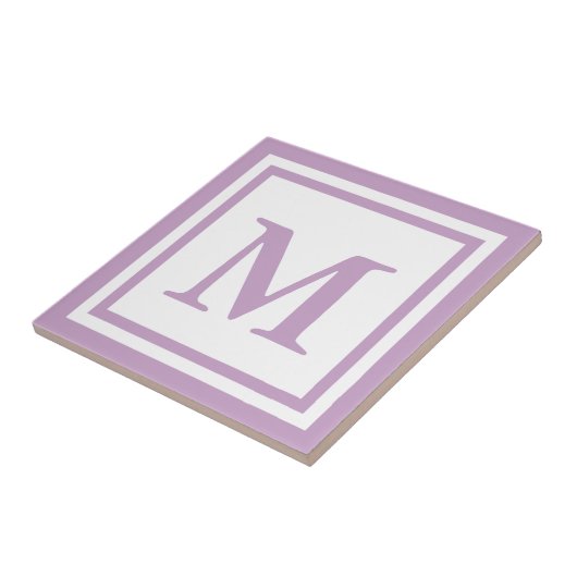 Lilac Mit Monogramm Fliese (Seite)