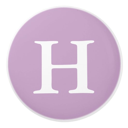 Lilac Mit Monogramm Keramikknauf (Vorderseite)